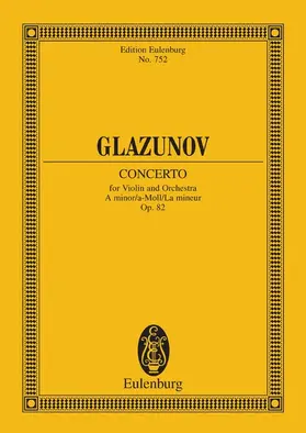 Glazunov |  Violin Concerto A minor | eBook | Sack Fachmedien