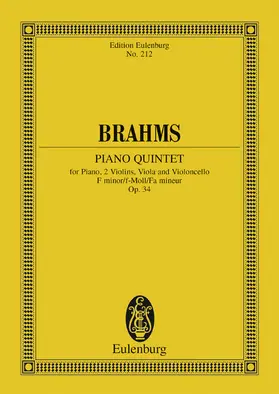 Brahms / Altmann |  Piano Quintet F minor | eBook | Sack Fachmedien