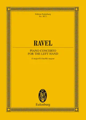  Piano Concerto For The Left Hand. D-Dur | Buch |  Sack Fachmedien