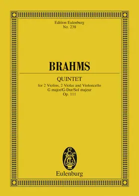 Brahms |  String Quintet G major | eBook | Sack Fachmedien