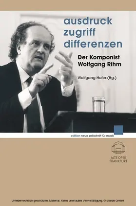 Rihm / Hofer / Stoll |  Ausdruck - Zugriff - Differenzen | eBook | Sack Fachmedien