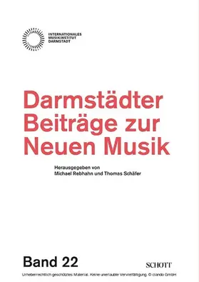 Rebhahn / Schäfer / Stoll |  Darmstädter Beiträge zur neuen Musik | eBook | Sack Fachmedien