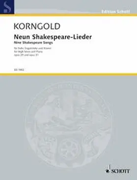  Neun Shakespeare-Lieder | Buch |  Sack Fachmedien
