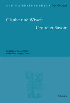  Glaube und Wissen - Croire et Savoir | Buch |  Sack Fachmedien