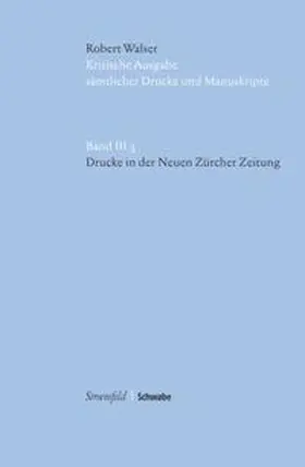 Walser / Sprünglin / von Reibnitz |  Drucke in der Neuen Zürcher Zeitung | Buch |  Sack Fachmedien