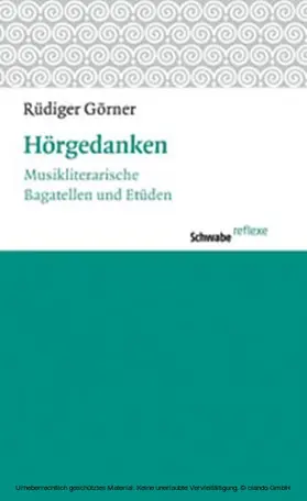 Görner |  Hörgedanken | eBook | Sack Fachmedien