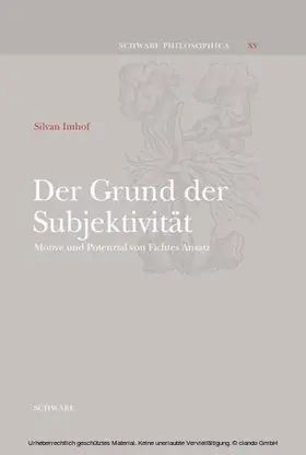 Imhof |  Der Grund der Subjektivität | eBook | Sack Fachmedien