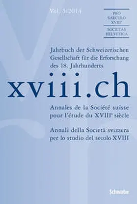 Bodenmann / Burnand / Reiling |  xviii.ch Vol. 5/2014 | Buch |  Sack Fachmedien