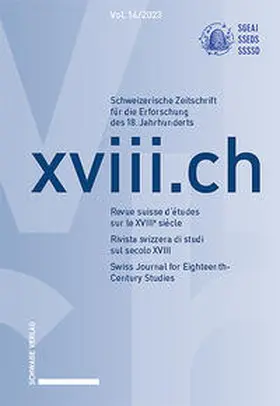 SGEAJ |  xviii.ch, Vol. 14/2023 | Buch |  Sack Fachmedien