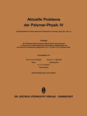 Fischer / Müller |  Aktuelle Probleme der Polymer-Physik | Buch |  Sack Fachmedien