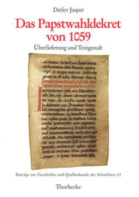 Jasper |  Das Papstwahldekret von 1059 | Buch |  Sack Fachmedien
