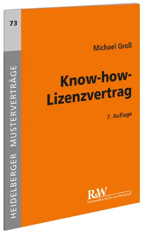Groß | Know-how-Lizenzvertrag | Buch | 978-3-8005-4347-2 | sack.de