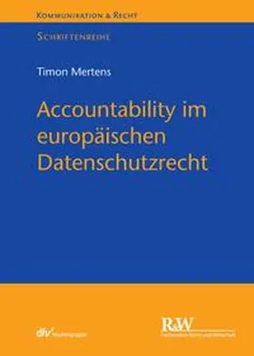 Mertens |  Accountability im europäischen Datenschutzrecht | eBook | Sack Fachmedien