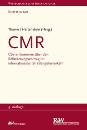 Thume / Hartenstein |  CMR - Kommentar | eBook | Sack Fachmedien