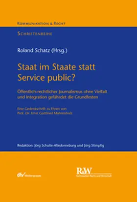 Schatz |  Staat im Staate statt Service public? | eBook | Sack Fachmedien