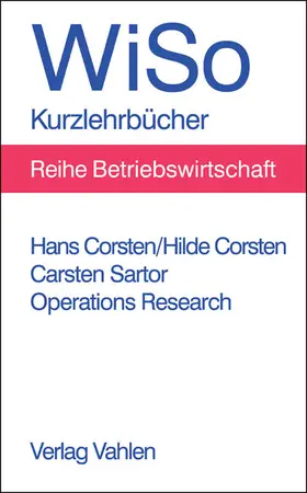 Corsten / Sartor |  Operations Research | Buch |  Sack Fachmedien
