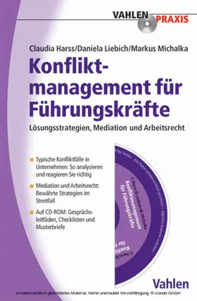 Harss / Liebich / Michalka |  Konfliktmanagement für Führungskräfte | eBook | Sack Fachmedien