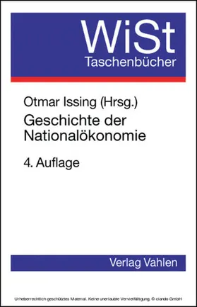 Issing |  Geschichte der Nationalökonomie | eBook | Sack Fachmedien