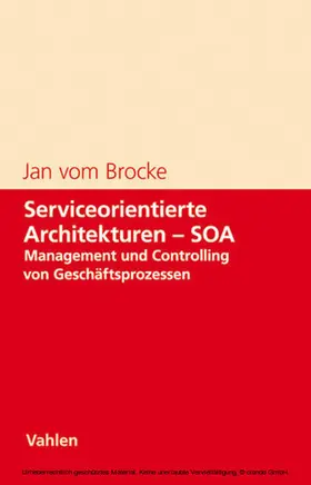 Brocke |  Serviceorientierte Architekturen - SOA | eBook | Sack Fachmedien