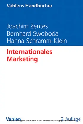 Zentes / Swoboda / Schramm-Klein |  Internationales Marketing | eBook | Sack Fachmedien