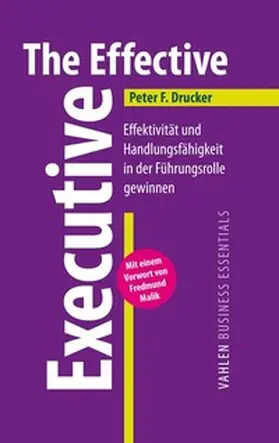 Drucker |  The Effective Executive | Buch |  Sack Fachmedien