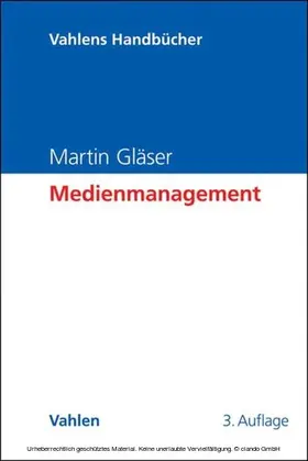 Gläser |  Medienmanagement | eBook | Sack Fachmedien