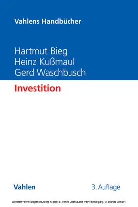 Bieg / Kußmaul / Waschbusch |  Investition | eBook | Sack Fachmedien