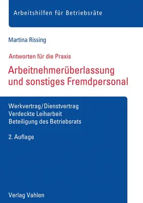 Rissing | Arbeitnehmerüberlassung und sonstiges Fremdpersonal | Buch | 978-3-8006-6614-0 | sack.de