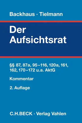 Backhaus / Tielmann |  Der Aufsichtsrat | Buch |  Sack Fachmedien