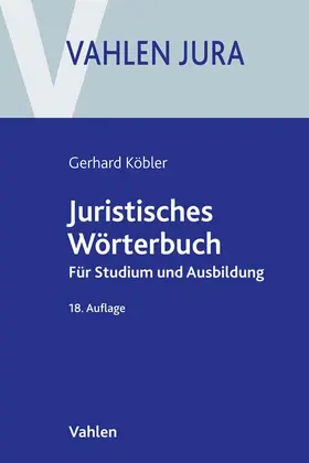 Köbler |  Juristisches Wörterbuch | Buch |  Sack Fachmedien