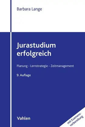 Lange |  Jurastudium erfolgreich | Buch |  Sack Fachmedien