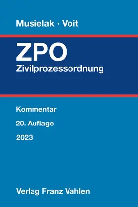 Musielak / Voit |  Zivilprozessordnung: ZPO | Buch |  Sack Fachmedien