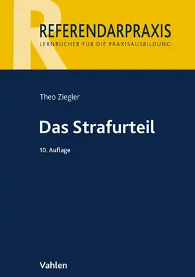 Ziegler |  Das Strafurteil | Buch |  Sack Fachmedien