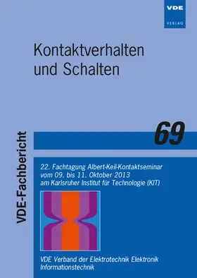 ETG / ITG-Fachausschuss Kontaktverhalten und Schalten / ITG |  Kontaktverhalten und Schalten | Buch |  Sack Fachmedien