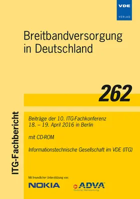 VDE ITG |  ITG-Fb. 262: Breitbandversorgung in Deutschland | Buch |  Sack Fachmedien