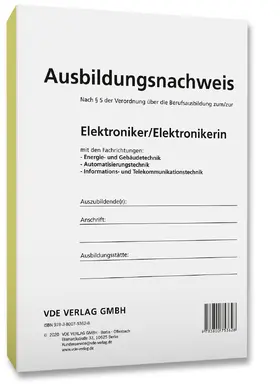  Ausbildungsnachweis Elektroniker/Elektronikerin | Buch |  Sack Fachmedien