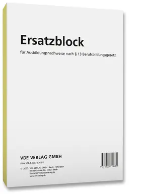  Ersatzblock | Buch |  Sack Fachmedien