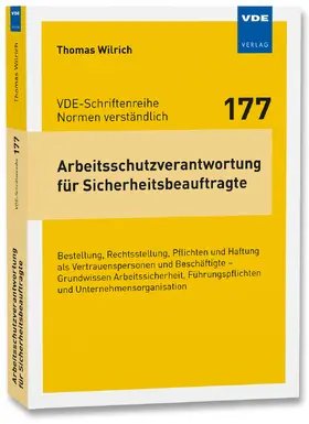 Wilrich |  Arbeitsschutzverantwortung für Sicherheitsbeauftragte | Buch |  Sack Fachmedien