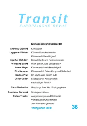 Giddens / Meyer / Troebst |  Transit 36. Europäische Revue | eBook | Sack Fachmedien