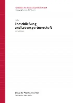 Meireis |  Eheschließung und Lebenspartnerschaft | Buch |  Sack Fachmedien