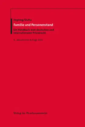 Hepting / Dutta |  Familie und Personenstand | Buch |  Sack Fachmedien