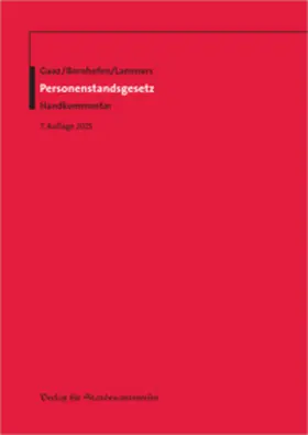 Gaaz / Bornhofen / Lammers |  Personenstandsgesetz | Buch |  Sack Fachmedien
