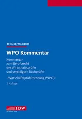 Hense / Ulrich | WPO Kommentar | Buch | 978-3-8021-1900-2 | www2.sack.de