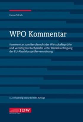 Hense / Ulrich | WPO Kommentar | Buch | 978-3-8021-2125-8 | www2.sack.de