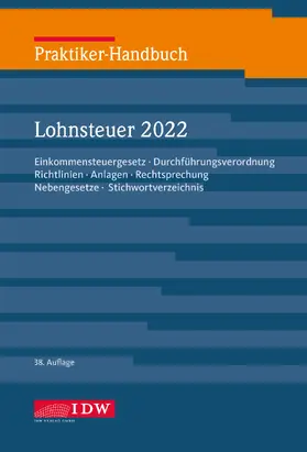 Schaffhausen / Brandenberg / Niermann |  Praktiker-Handbuch Lohnsteuer 2022 | Buch |  Sack Fachmedien