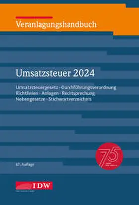  Veranlagungshandbuch Umsatzsteuer 2024, 67. Auflage | Buch |  Sack Fachmedien