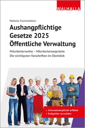  Aushangpflichtige Gesetze 2025 Öffentliche Verwaltung | Buch |  Sack Fachmedien