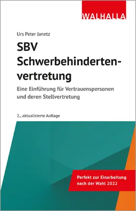 Janetz |  SBV – Schwerbehindertenvertretung | Buch |  Sack Fachmedien