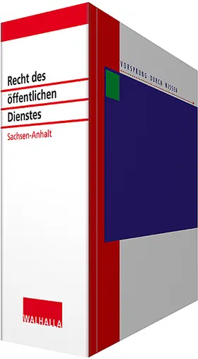  Recht des öffentlichen Dienstes Sachsen-Anhalt | Loseblattwerk |  Sack Fachmedien