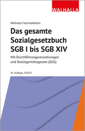  Das gesamte Sozialgesetzbuch SGB I bis SGB XIV | Buch |  Sack Fachmedien